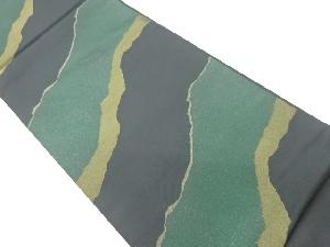 抽象霞模様織出し袋帯